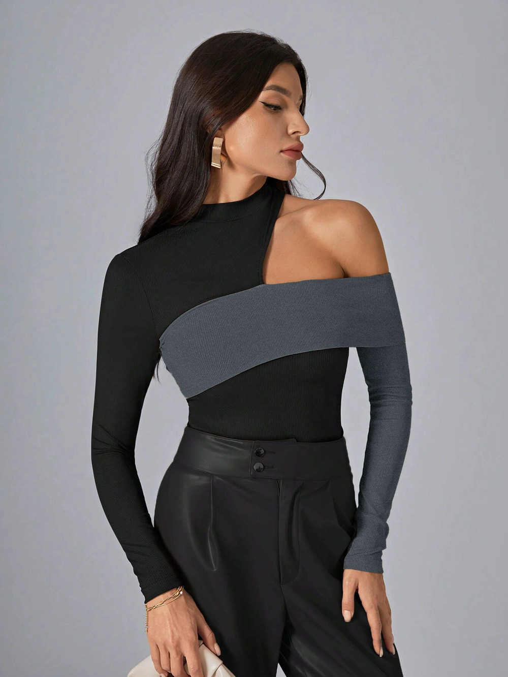 ZARA Trendy Fall Winter Asymmetric Top
